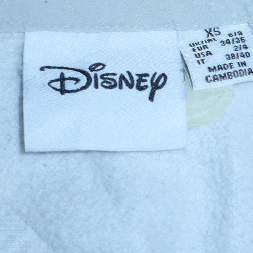 Disney Womens Grey Mickey Hoodie XS Pullover Hooded Sweatshirt
