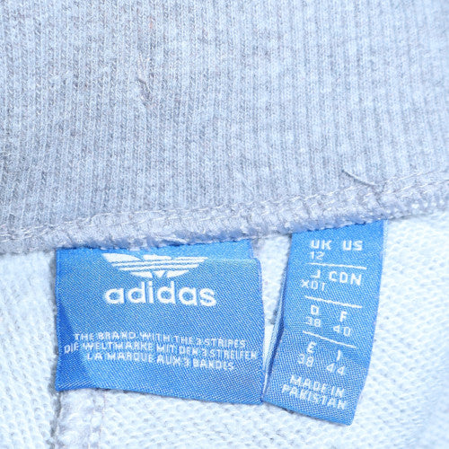 Adidas Womens Grey Jogger Sweatpants Size 12 Drawstring Regular Fit