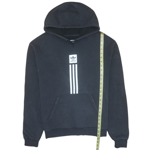 Adidas Mens Black Pullover Hoodie Medium Fleece Sportswear