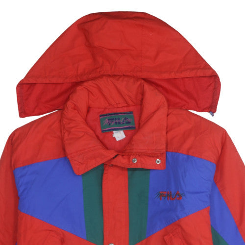 Fila Magic Line Men's Red XL 90s Hooded Parka Jacket