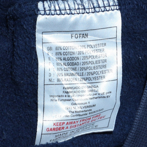 Nike Men's Blue Pullover Hoodie Size M Regular Fit Fleece