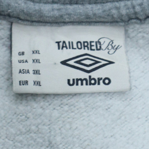 Umbro Men's Grey 2XL Track Jacket Full Zip Sportswear
