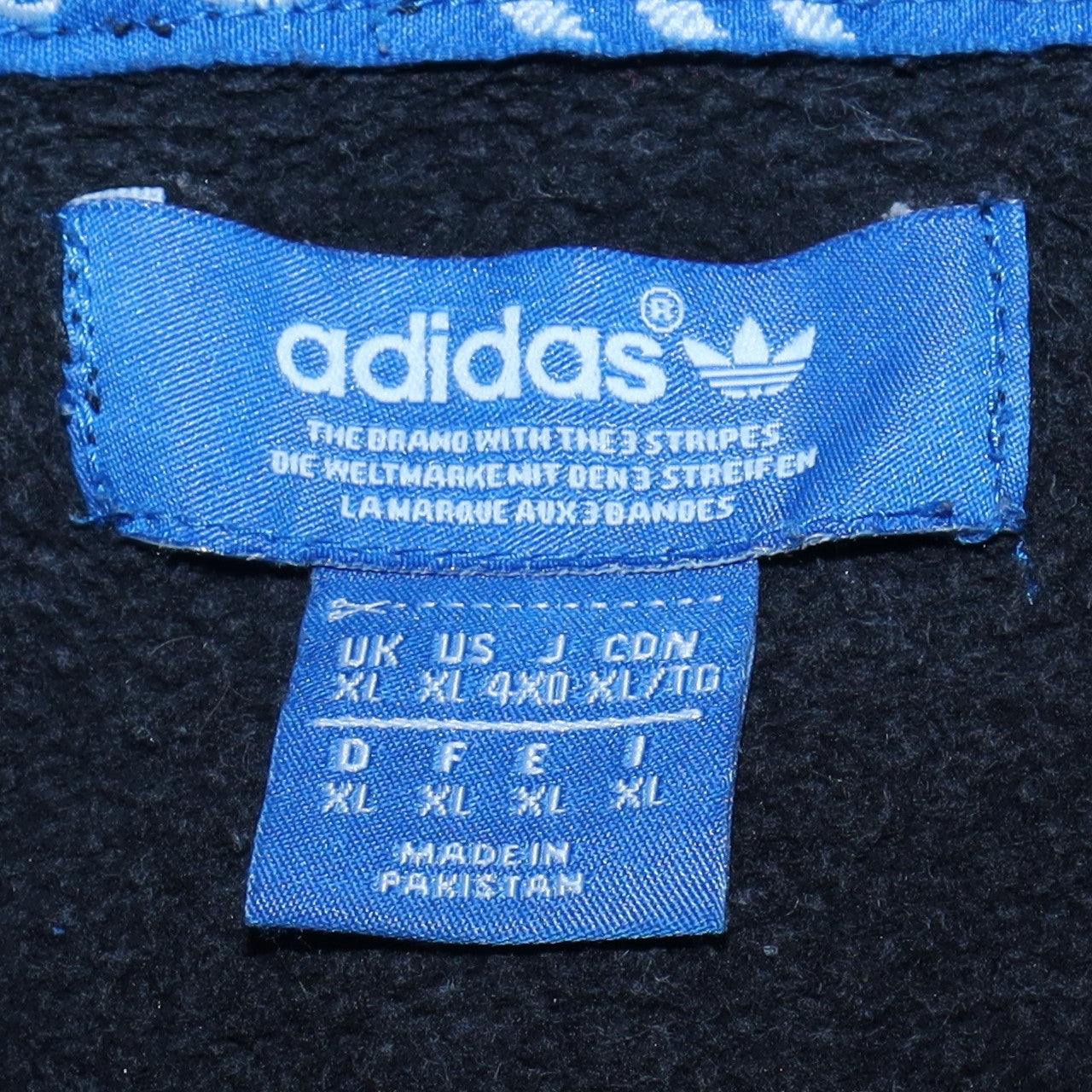 Adidas Mens Black XL Crew Neck Pullover Sweatshirt Logo Sportswear