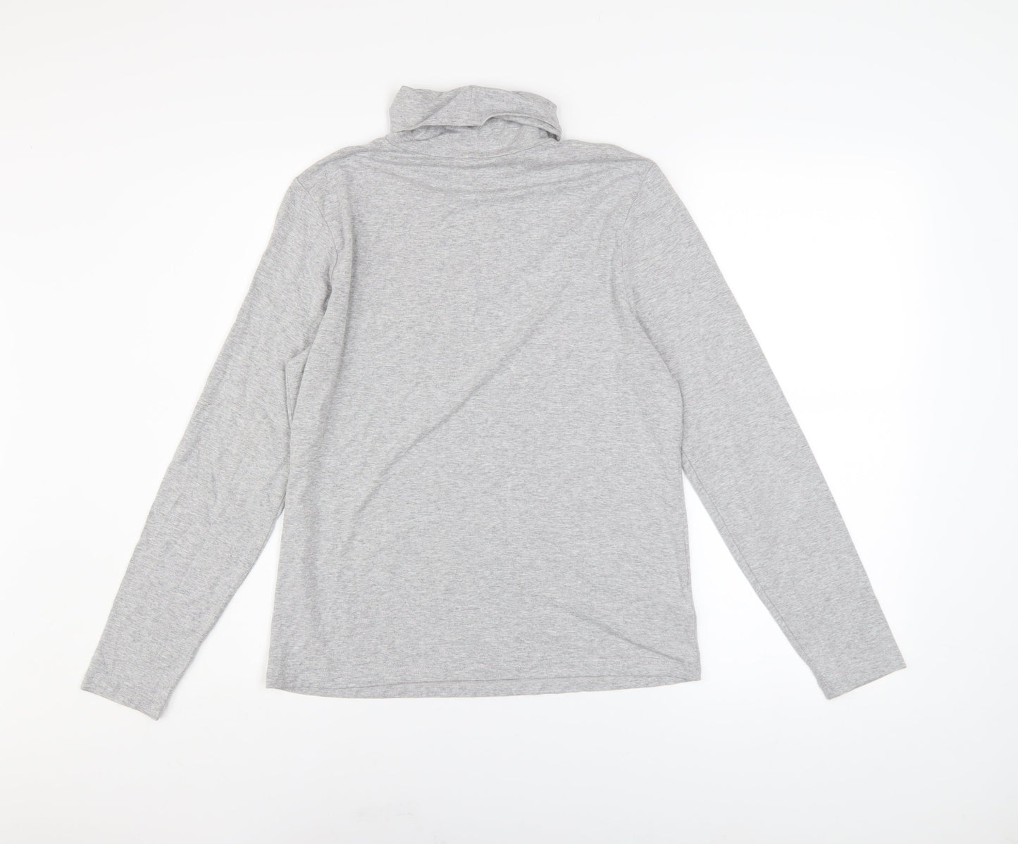 Laura Ashley Women’s Grey Roll Neck Long Sleeve Basic Top Size 12