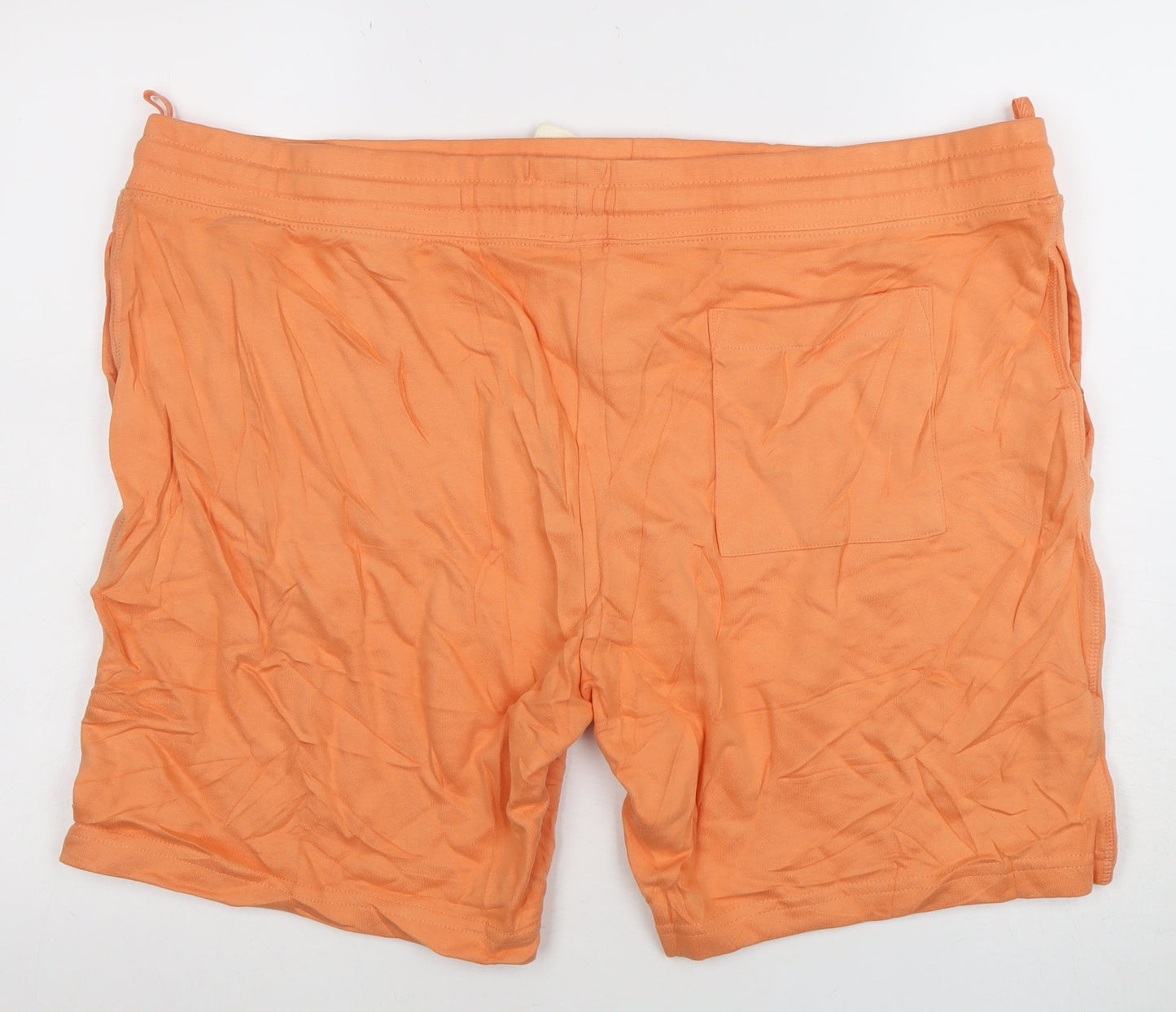 Marks and Spencer Mens Orange 3XL Sweat Shorts with Drawstring