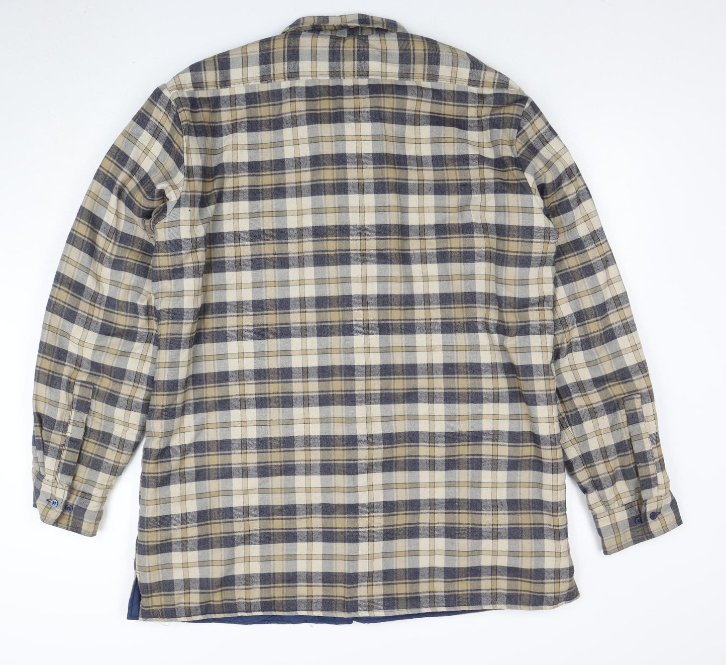 Champion SCA FELL Men's Beige Check Flannel Lined Jacket XL