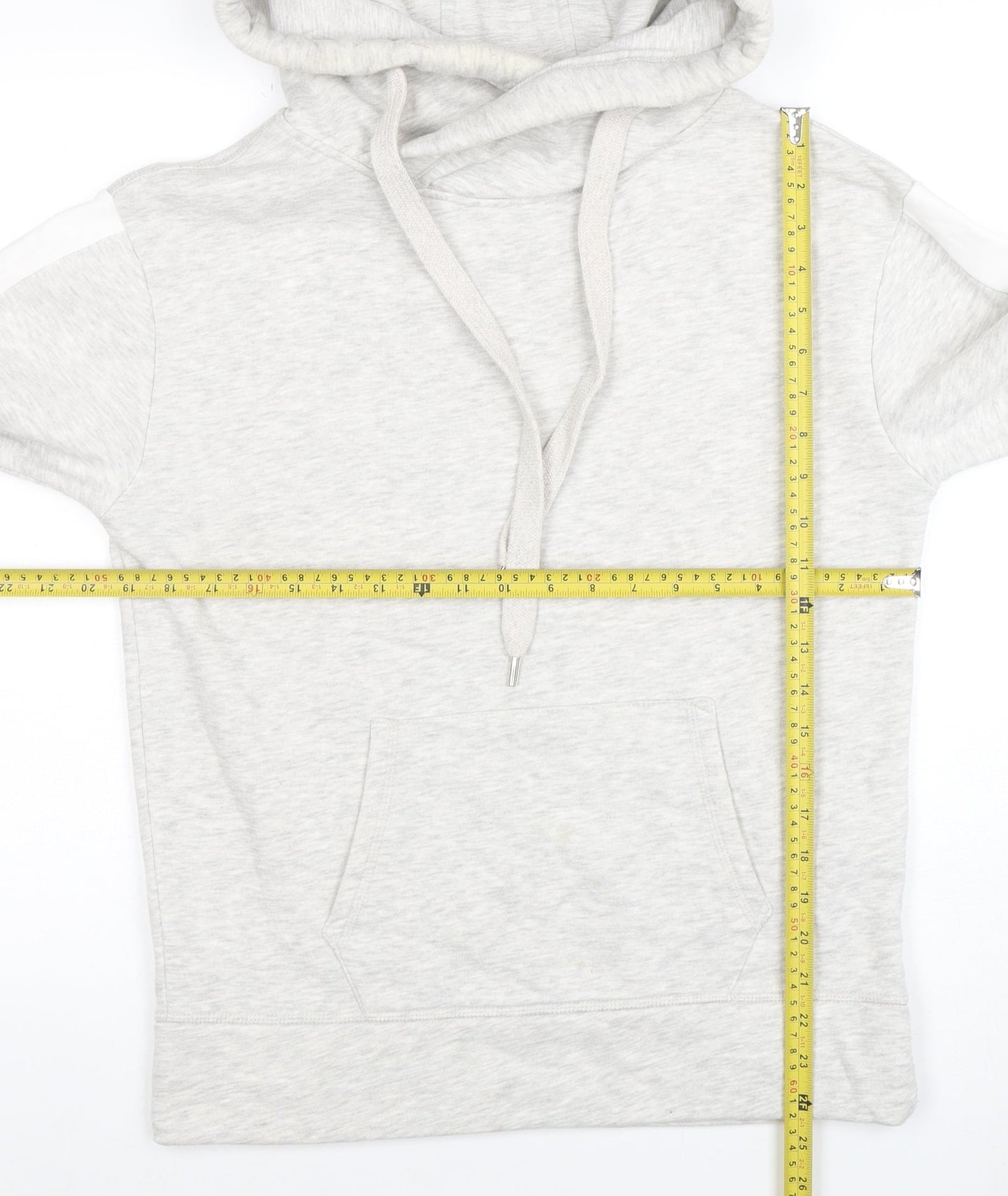 Mint Velvet Womens Grey XS Pullover Hoodie Cotton Blend