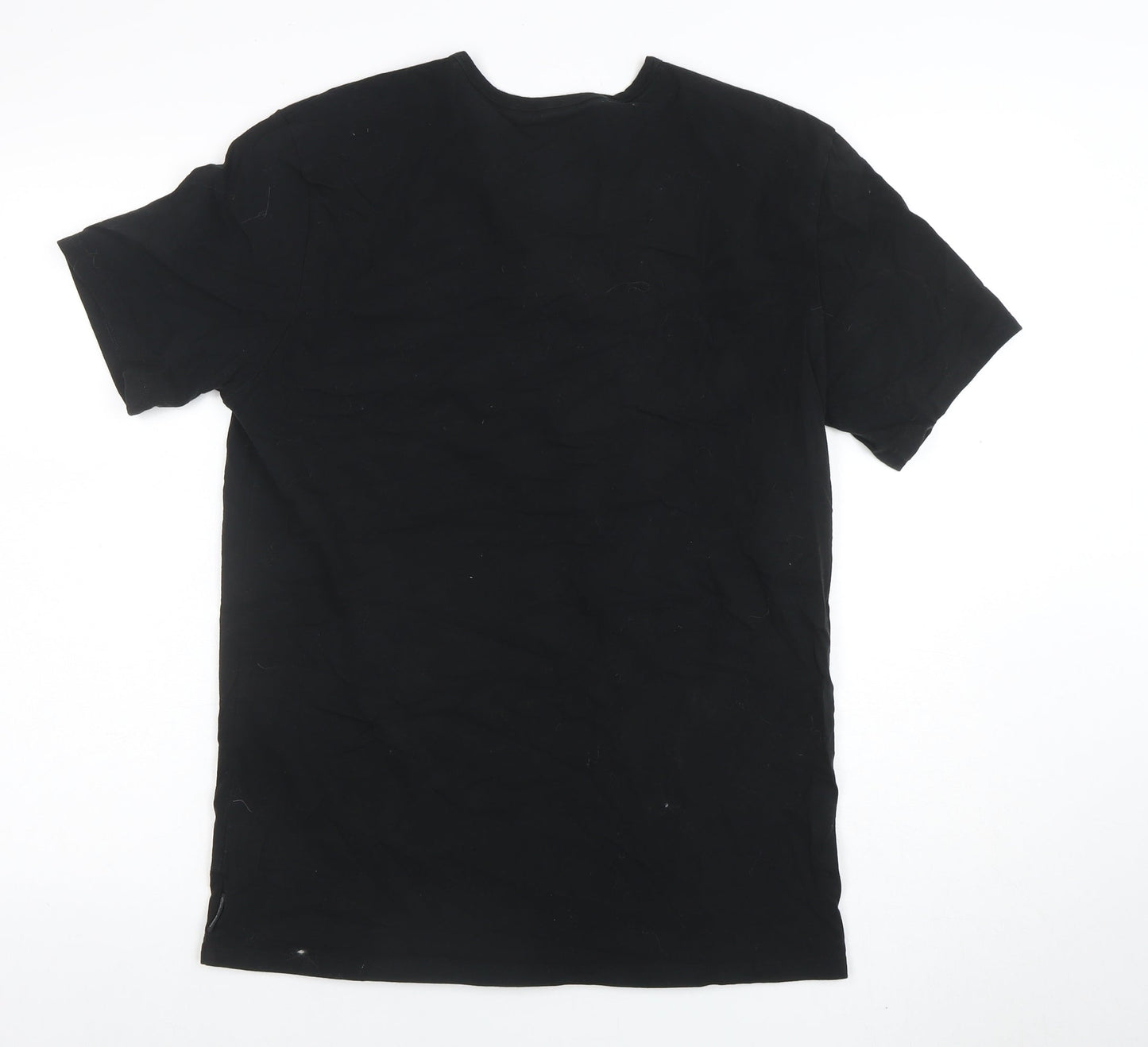 Calvin Klein Men's Black V-Neck Cotton Blend T-Shirt L