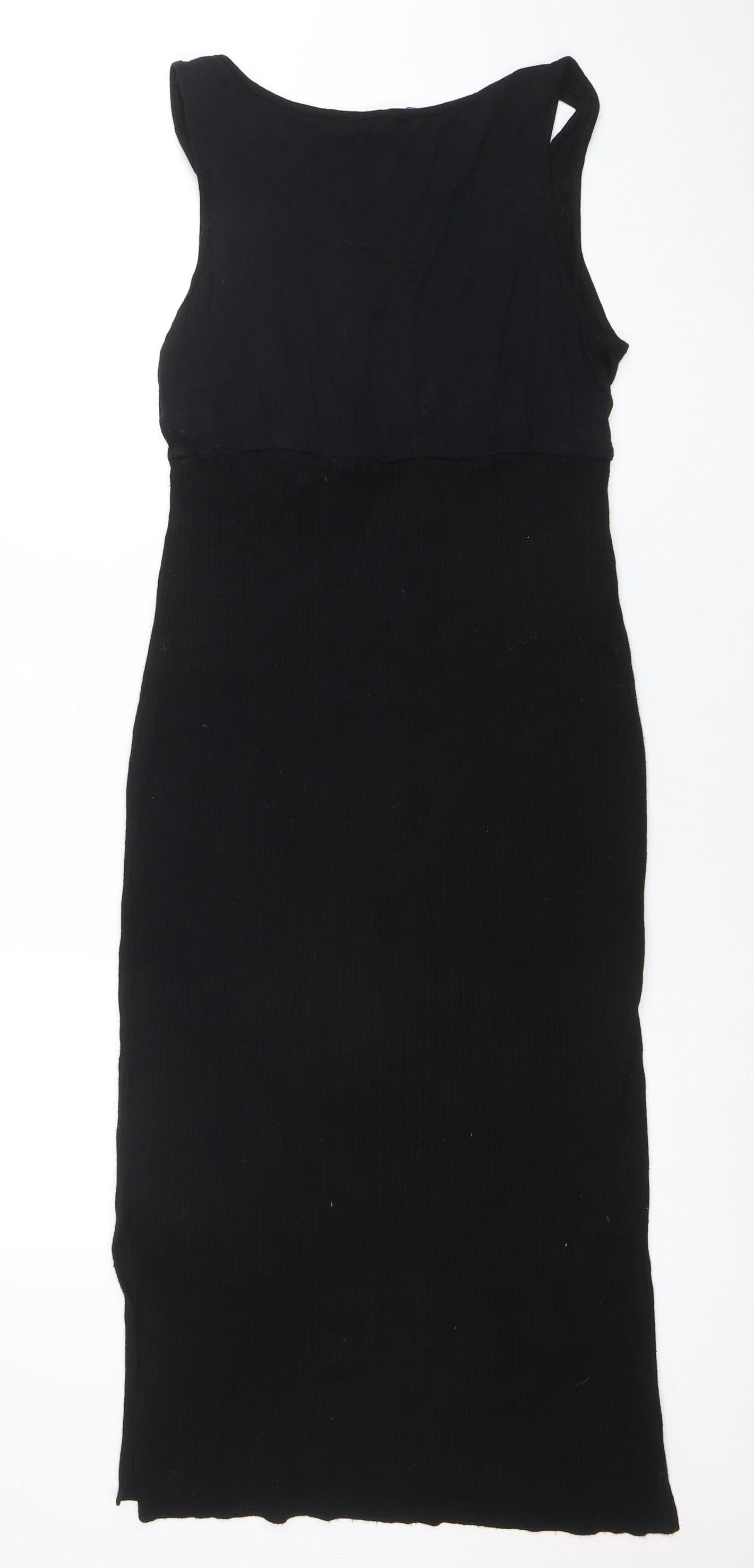 Seraphine Women Black XL Maternity Bodycon Sleeveless Dress