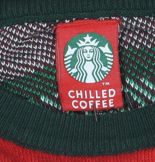Starbucks Women’s Red Christmas Crew Neck Pullover Jumper Size L