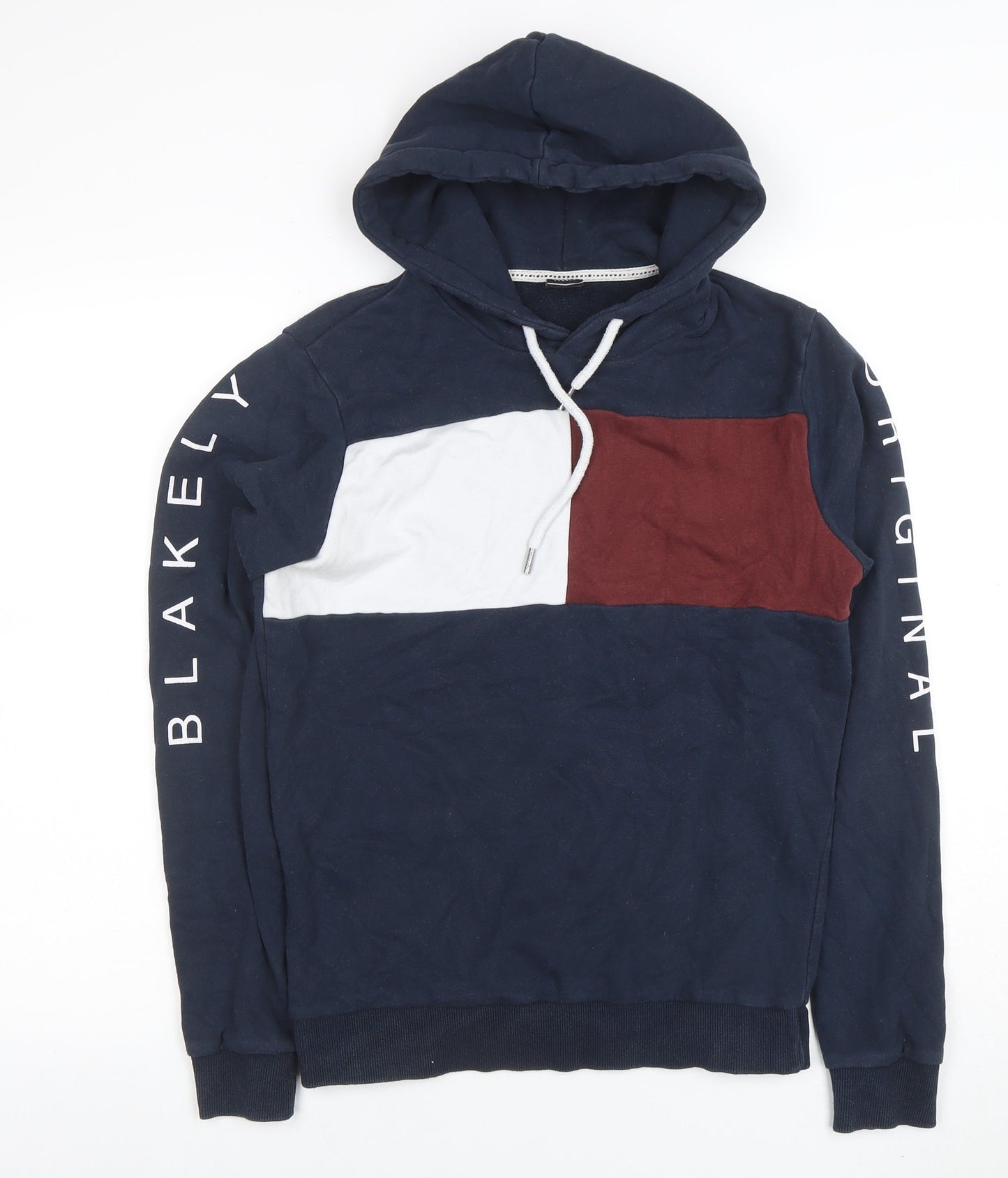 Blakely Original Men’s Blue XS Pullover Hoodie with Logo