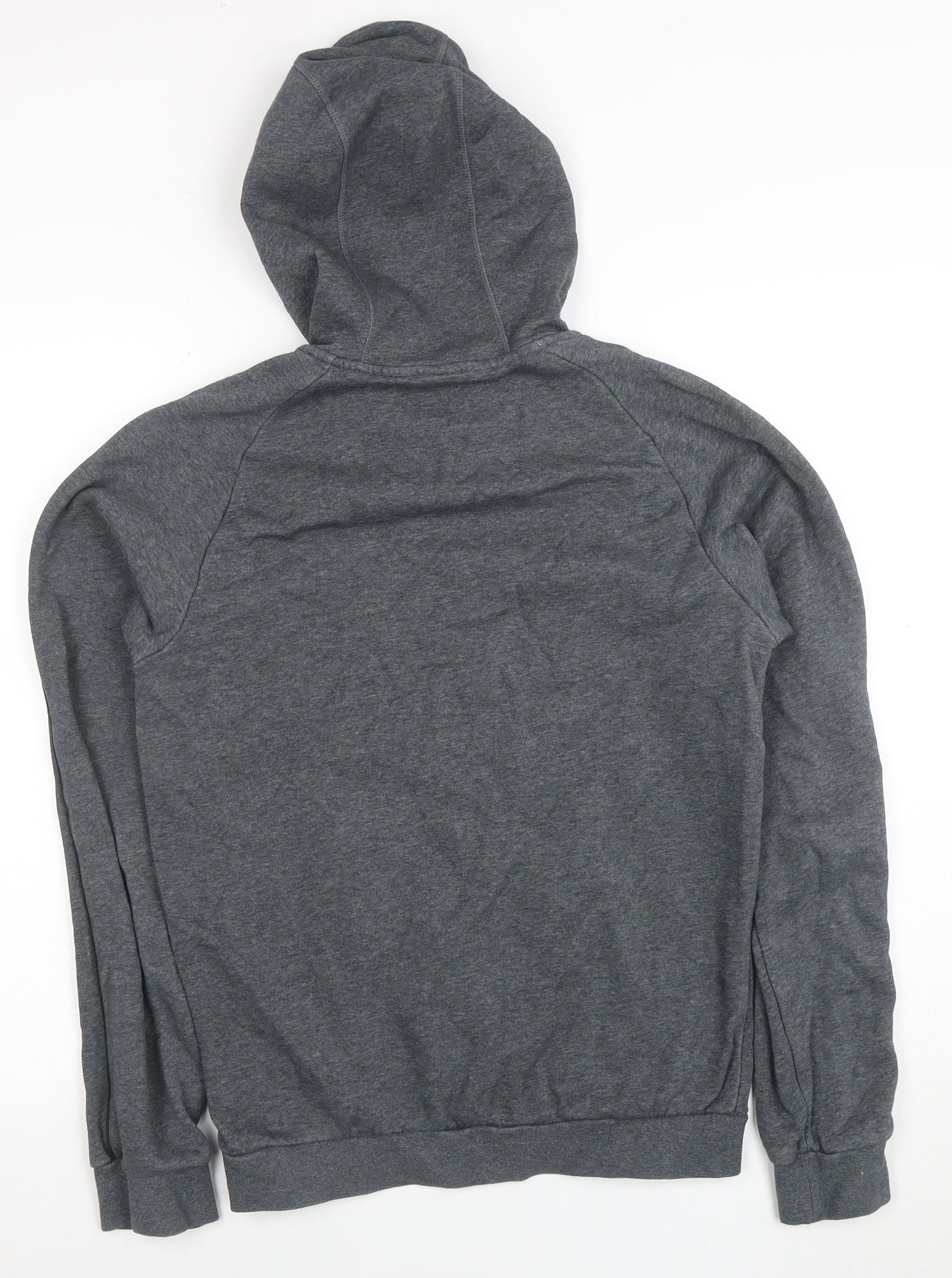 Adidas Mens Grey Pullover Hoodie Size S Regular Fit Fleece