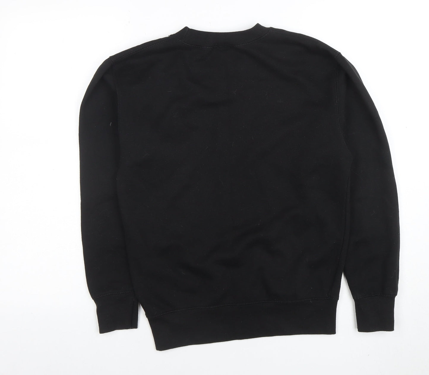 PrettyLittleThing Womens Black XS Chicago Crew Neck Sweatshirt