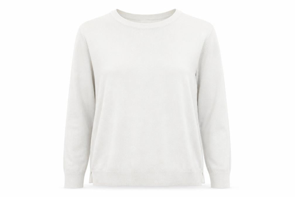 Marks and Spencer Women's Ivory Knit Long Sleeve Top Size S