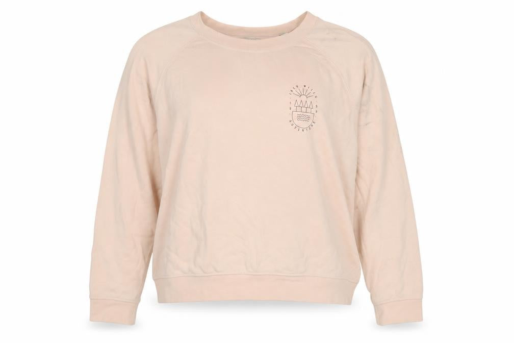 Jack Wills Women Beige Crew Neck Pullover Sweatshirt UK14