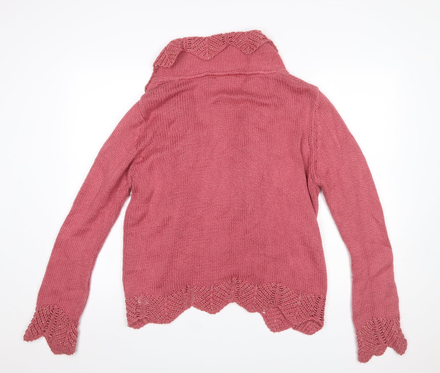 Marks and Spencer Women's Pink Knit Cardigan UK 18 Long Sleeve