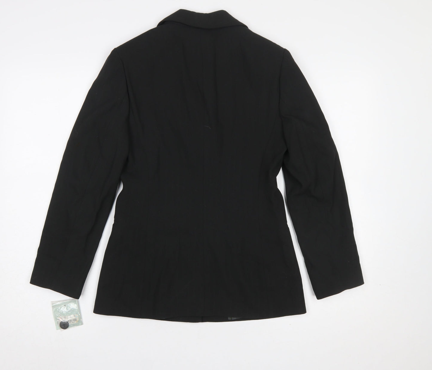 Anne Brooks Petite Black Two-Button Suit Jacket Size 6