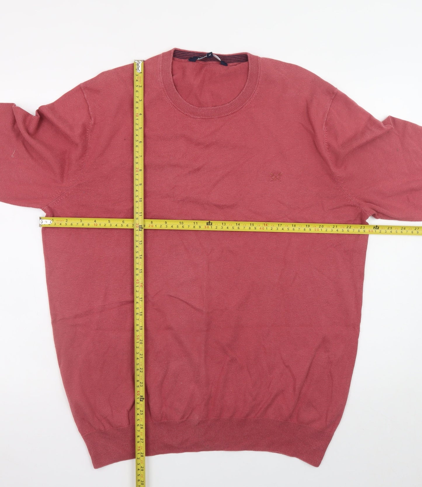 Crew Clothing Company Men's Red XL Cotton Crew Neck Jumper