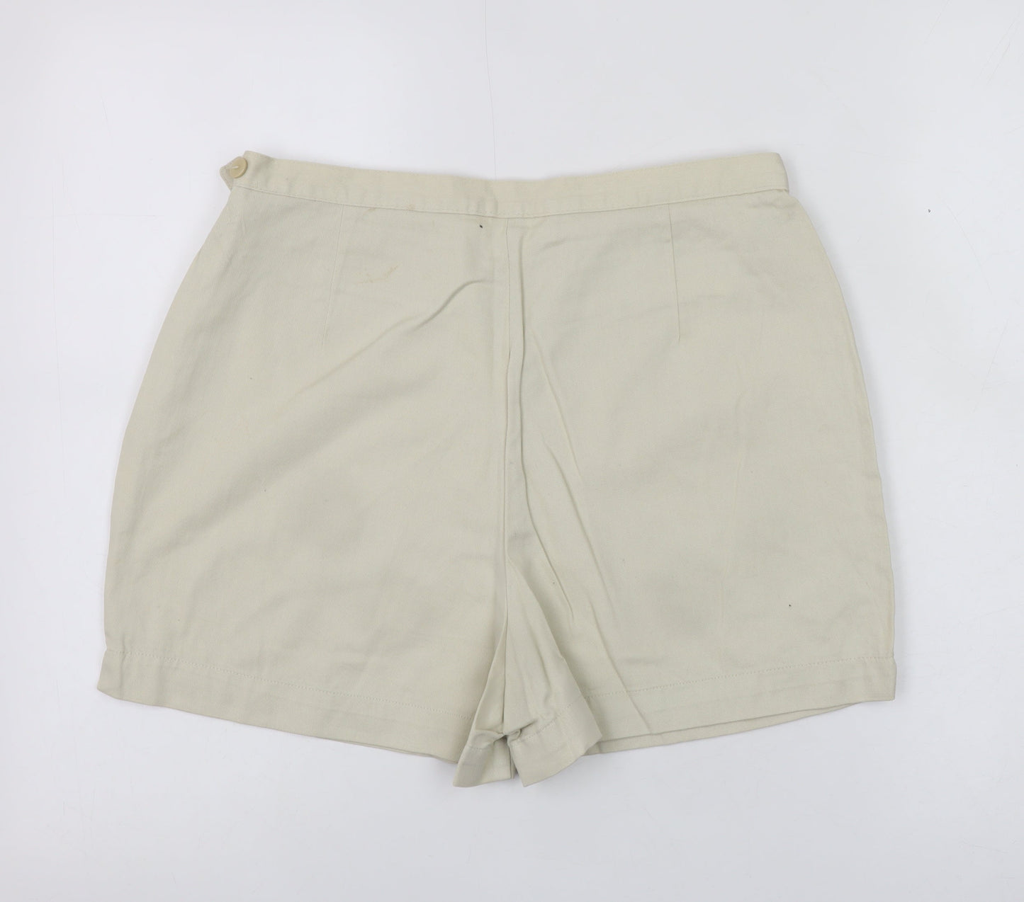 Berkertex Women Beige Size 14 Chino Shorts Cotton Blend