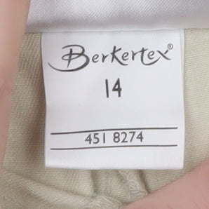 Berkertex Women Beige Size 14 Chino Shorts Cotton Blend