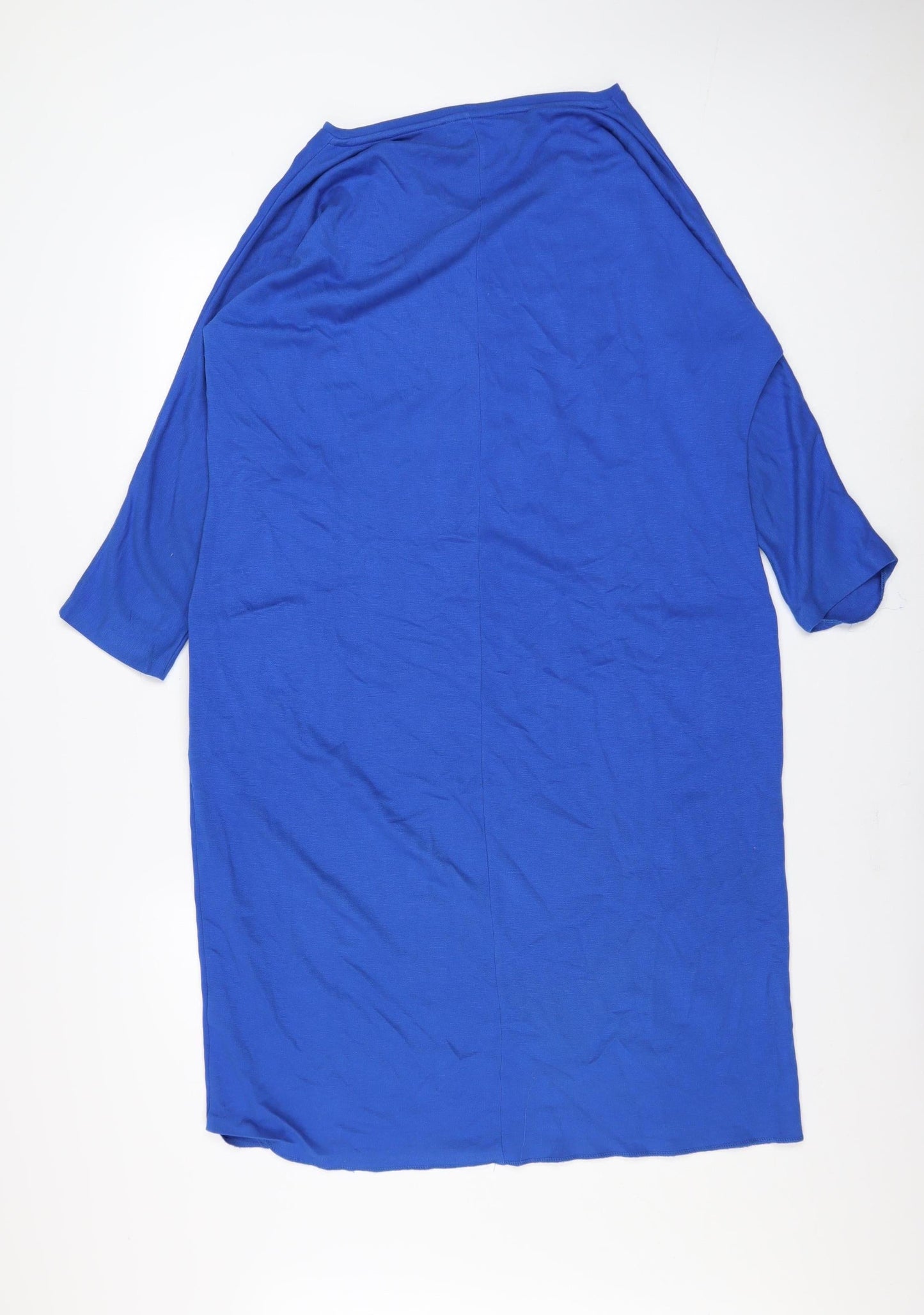 Jaeger Women’s Blue Shift Dress Size M 3/4 Sleeve Viscose Blend