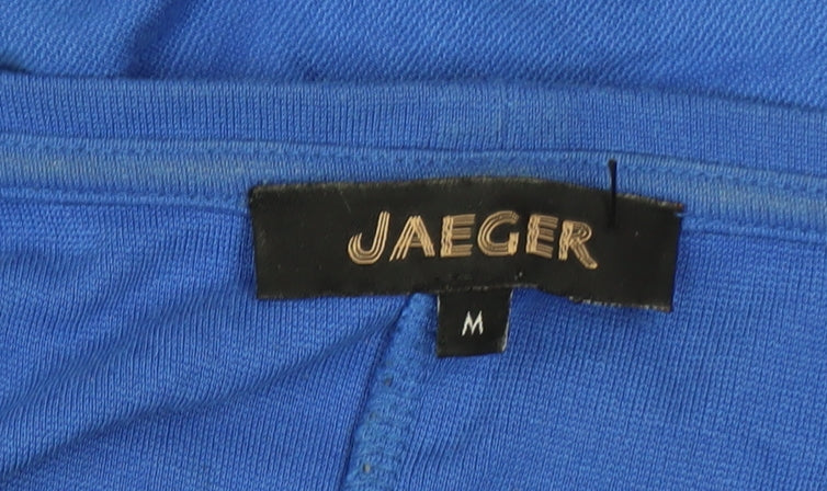 Jaeger Women’s Blue Shift Dress Size M 3/4 Sleeve Viscose Blend