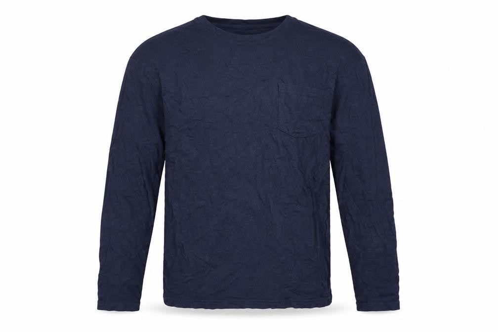 Next Men's Blue Cotton Long Sleeve Crew Neck XL Casual Top
