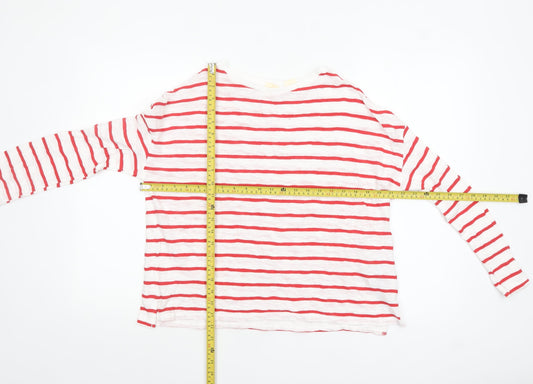 Levi's Women's Multicoloured Striped Long Sleeve Cotton T-Shirt Size S