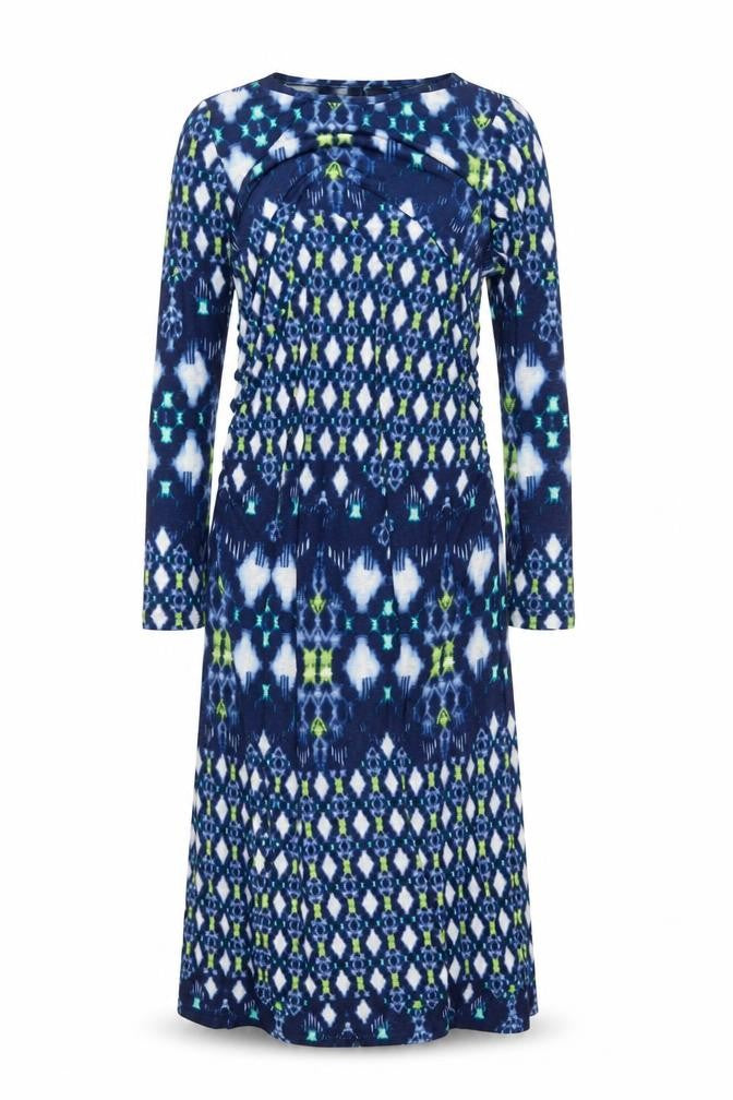 Marks and Spencer Women Blue Geometric Shift Dress Size 16