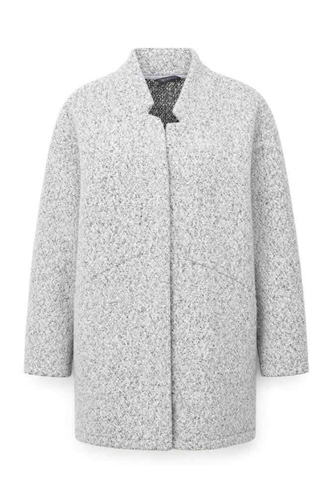 Marks & Spencer Womens Grey Size 14 Tweed Coatigan