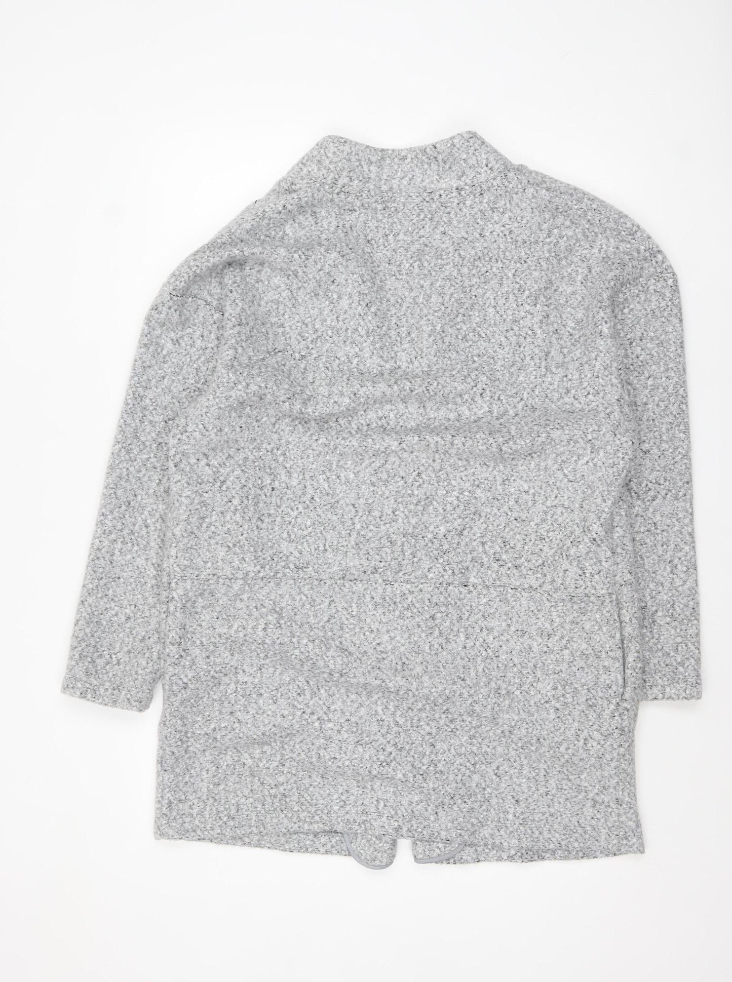 Marks and Spencer Womens Grey Size 14 Tweed Coatigan