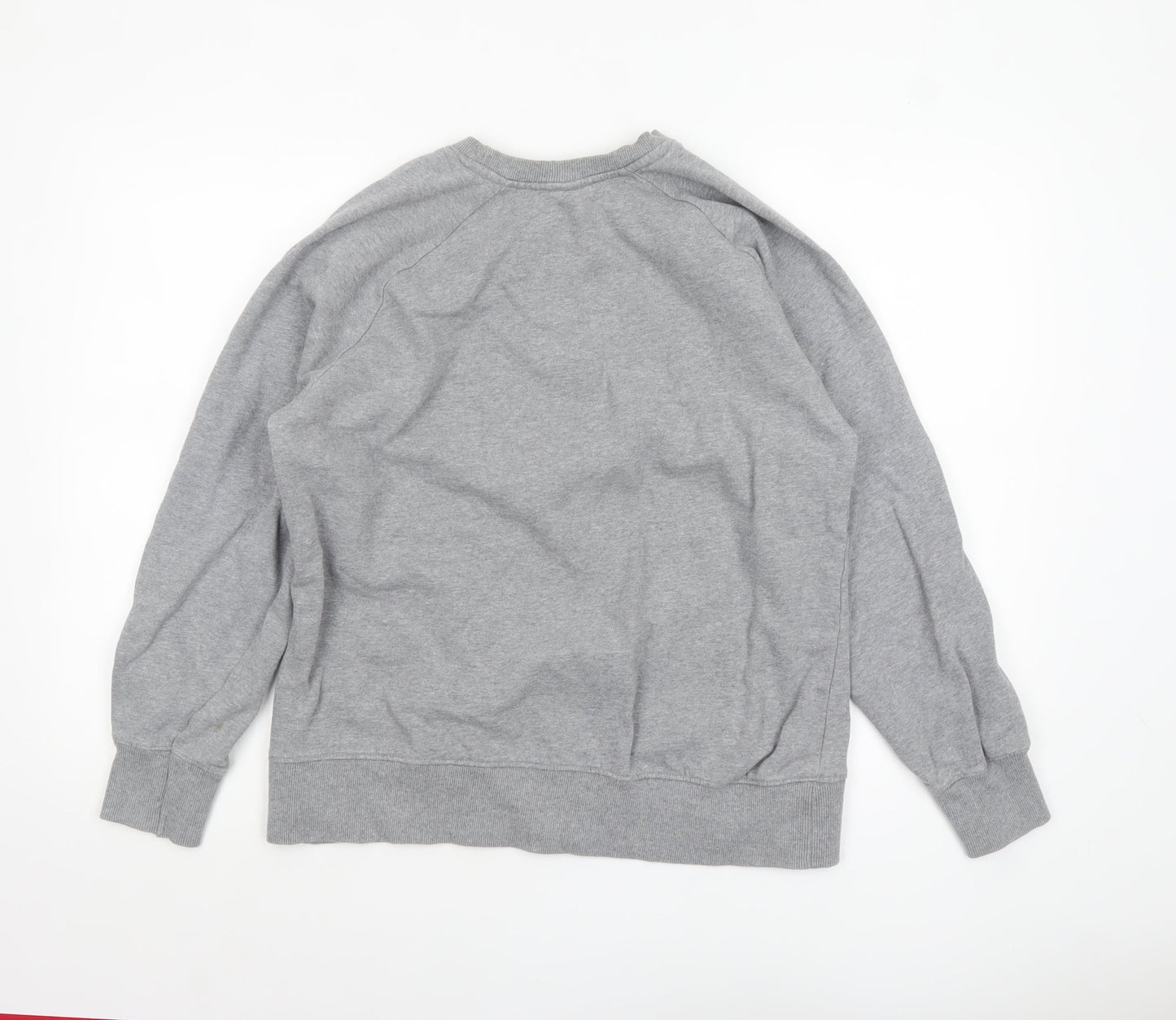 Earth Positive Women's Grey Panda Graphic Pullover Sweatshirt L