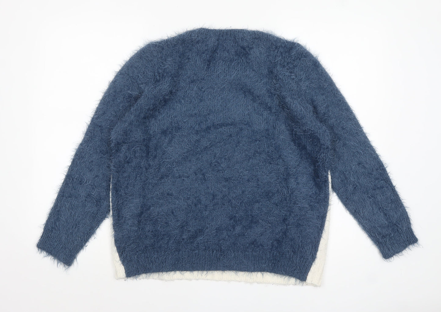 Marks and Spencer Women’s Multicoloured Size 12 Fluffy Snowflake Jumper