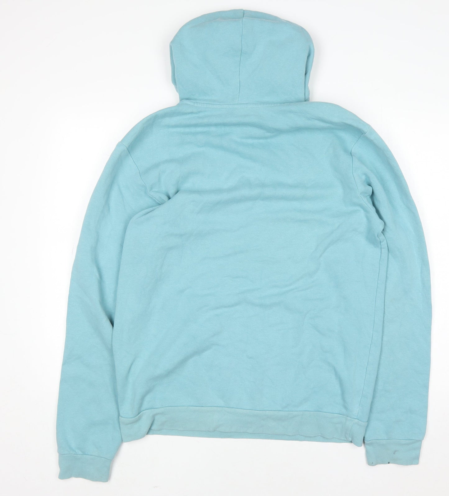 Adidas Men's Blue Pullover Hoodie Size M Sports Logo Fleece
