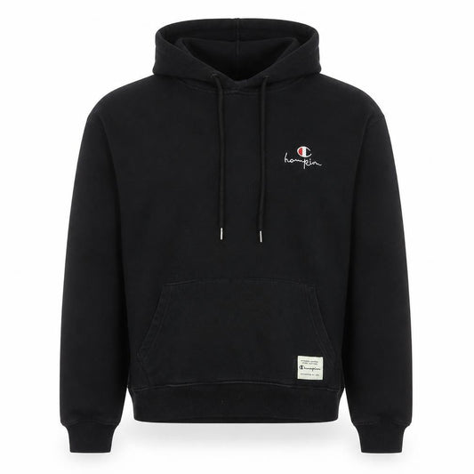 Champion Men's Black XL Pullover Hoodie Fleece Logo Sweatshirt