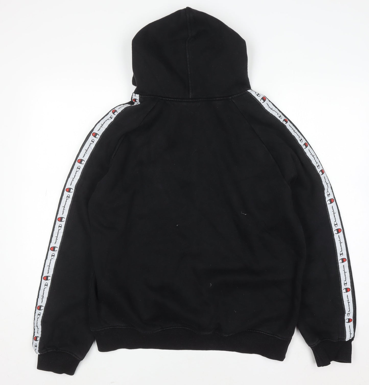Champion Men's Black XL Pullover Hoodie Fleece Logo Sweatshirt