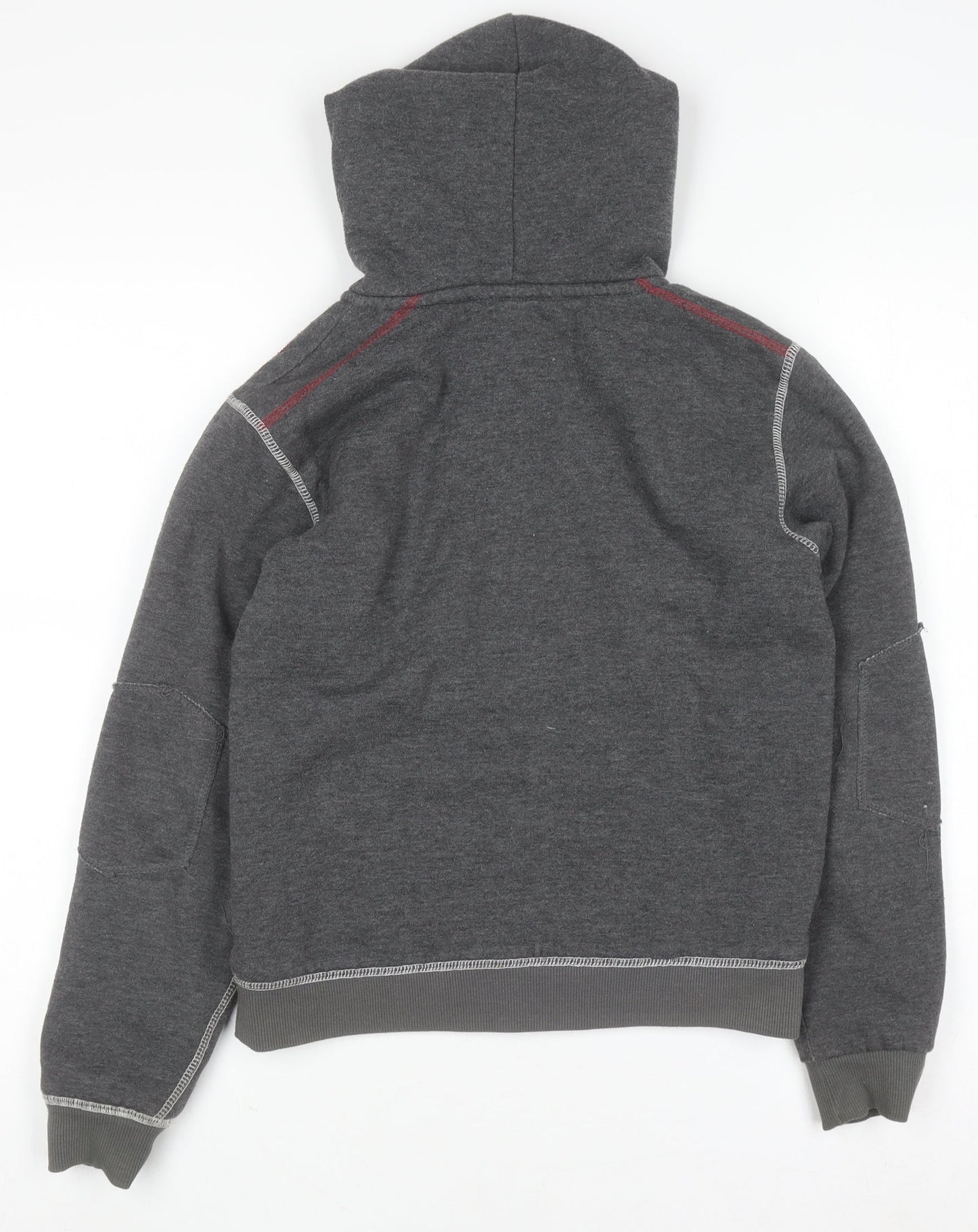Lee Cooper Boys Grey Full Zip Hoodie 10-11 Years Athletic Team Design