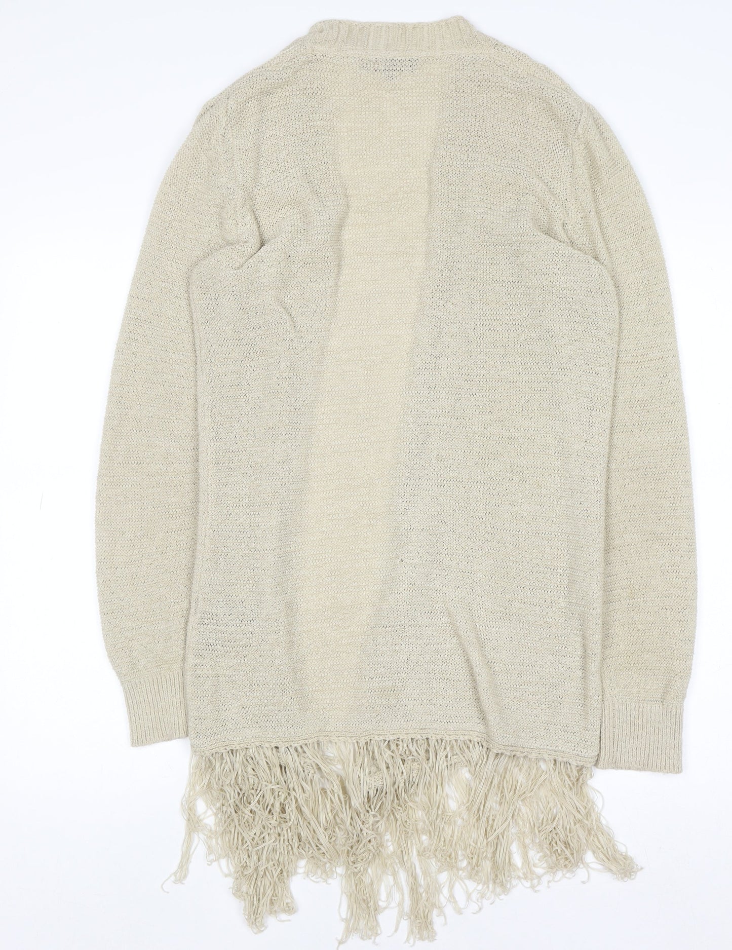Marks and Spencer Per Una Women’s Beige Fringe Cardigan Size 10