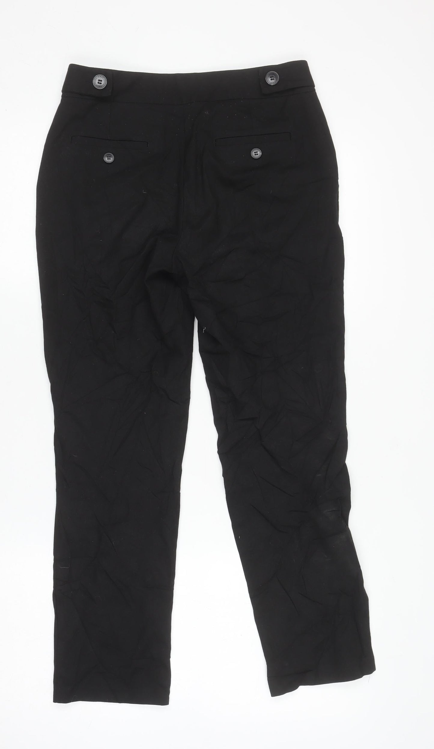 Next Women’s Black Slim Fit Dress Pants Size 6R Straight Leg Trousers