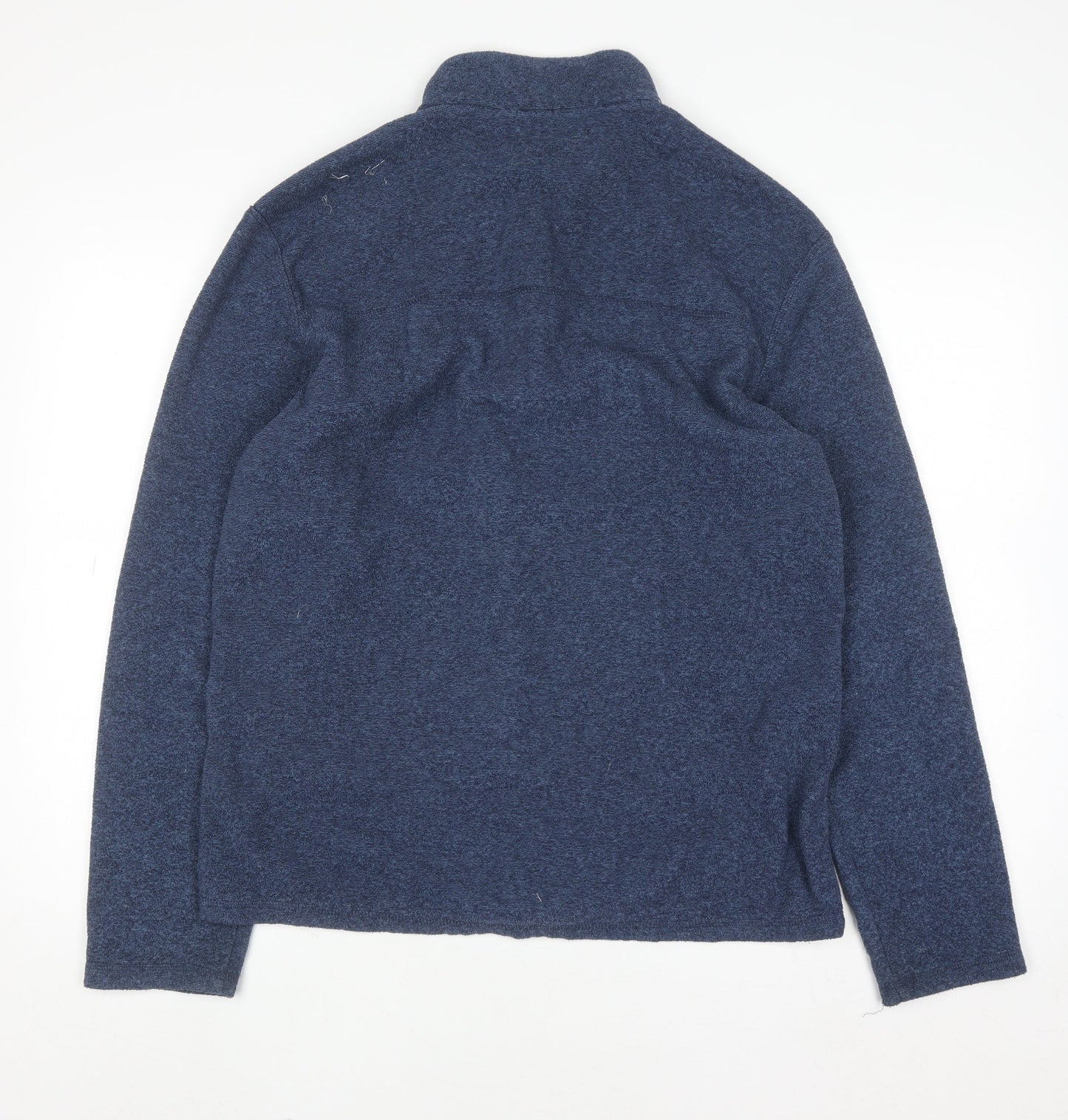Decathlon Mens Blue 1/4 Zip Fleece Sweatshirt L Regular Fit