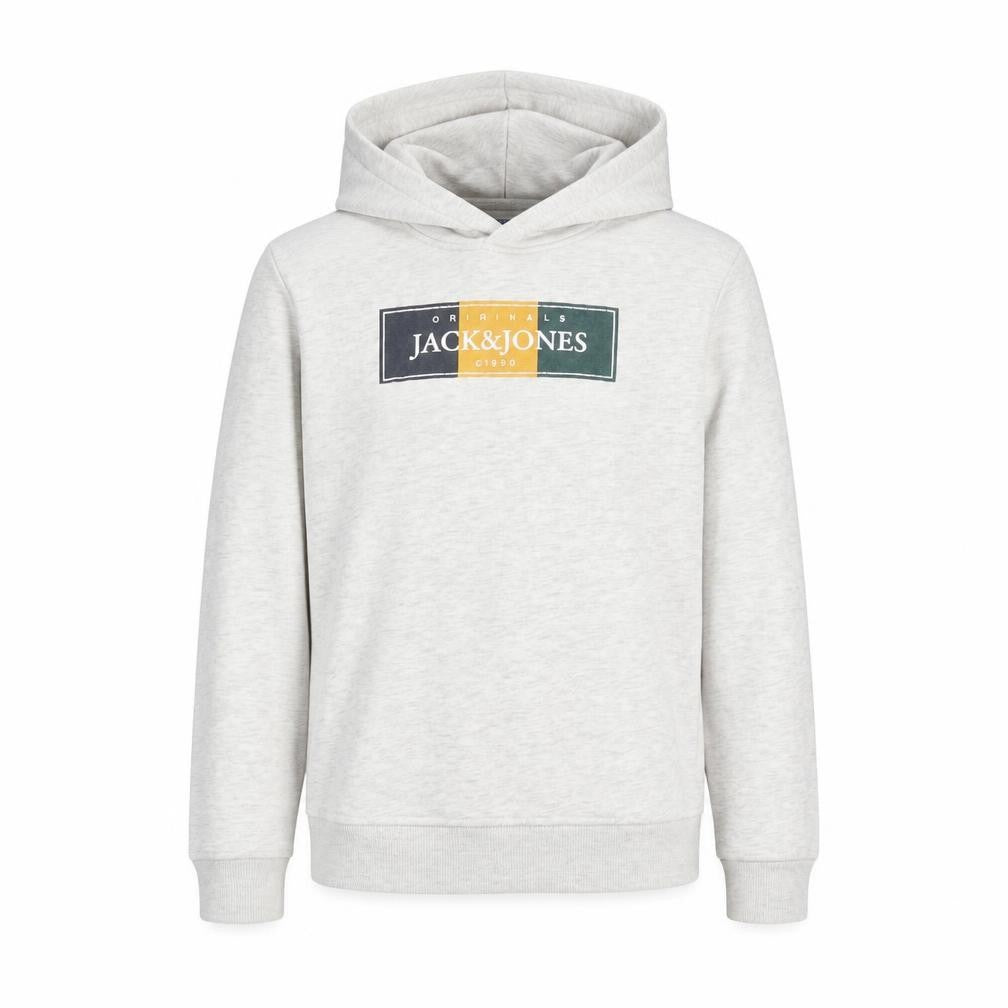 Jack & Jones Boys Grey Pullover Hoodie 12 Years Cotton Blend