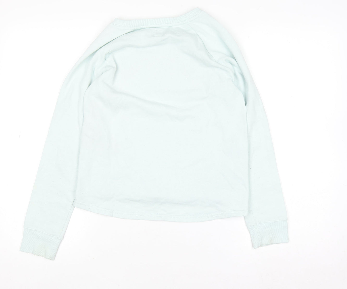 GAP Kids Girls Blue Rainbow Sweatshirt XL 12-13 Years Cotton Blend Zip Detail