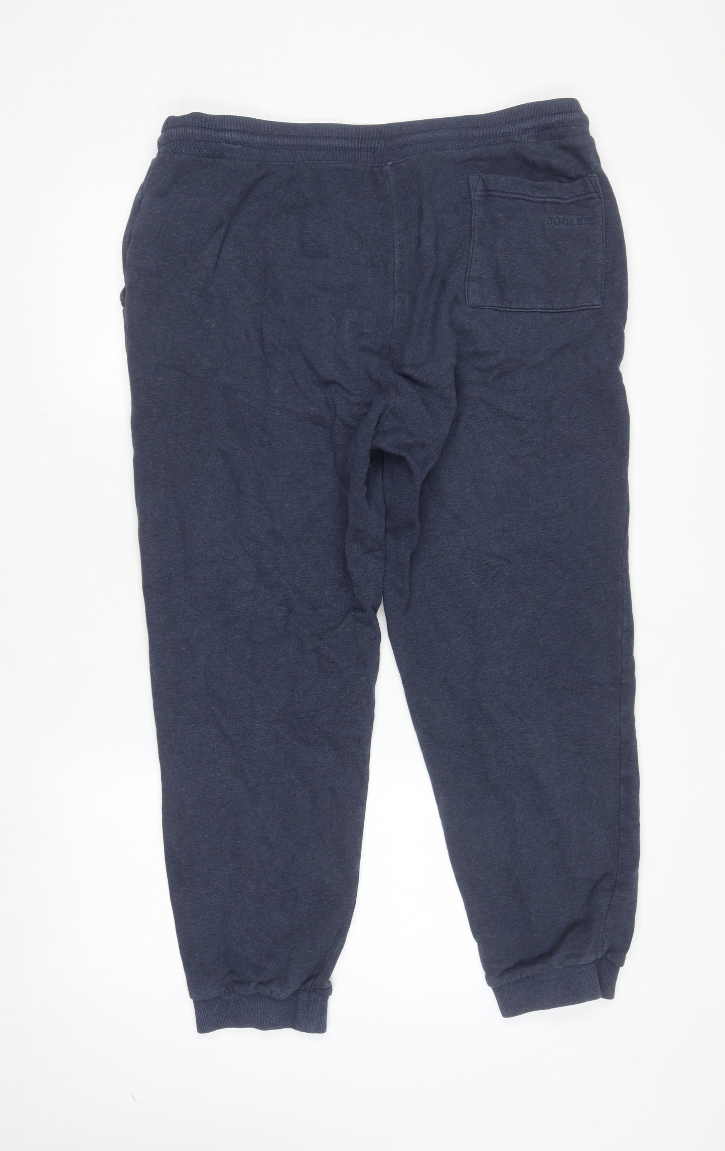 Joules Women's Navy Blue Cotton Jogger Trousers XL Comfortable Activewear
