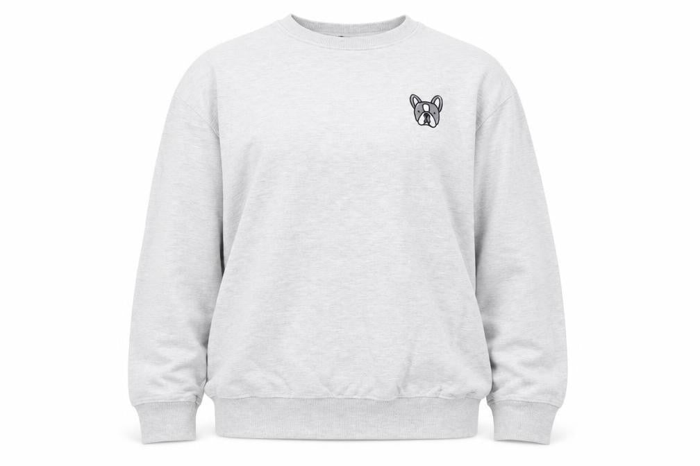 New Look Women's Grey Cotton Blend Pullover Sweatshirt S