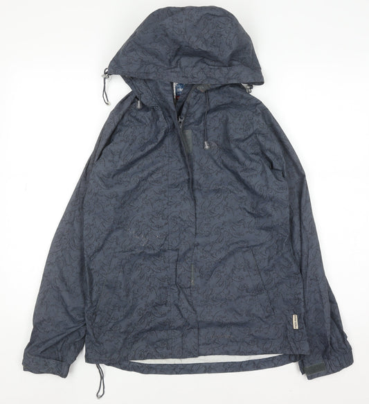 Trespass Womens Grey Waterproof Hooded Rain Coat XS