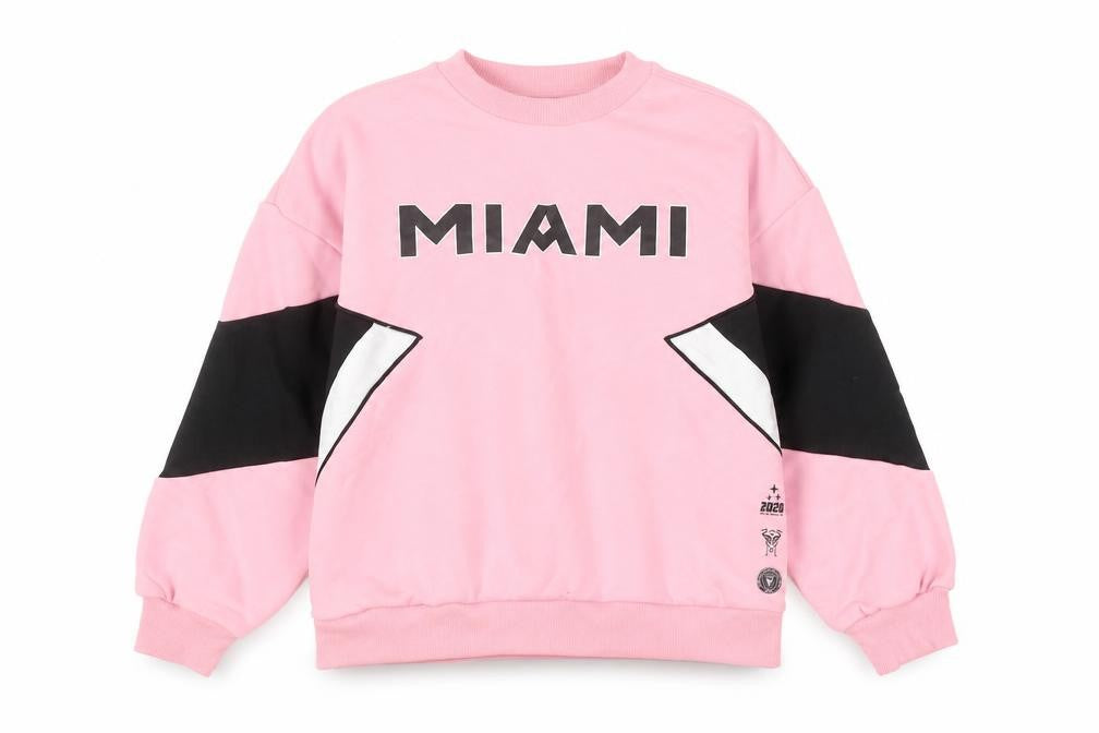 Marks and Spencer Girls Pink Miami Graphic Pullover Sweatshirt 10-11 Years