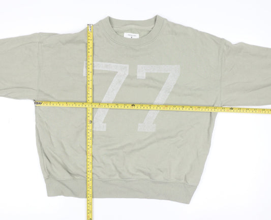 American Eagle Womens Green Size S Pullover Sweatshirt 77 Graphic