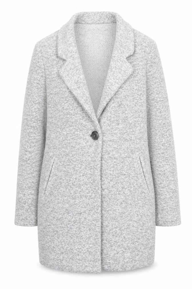 Next Women Grey Long Sleeve Collared Cardigan Size 10