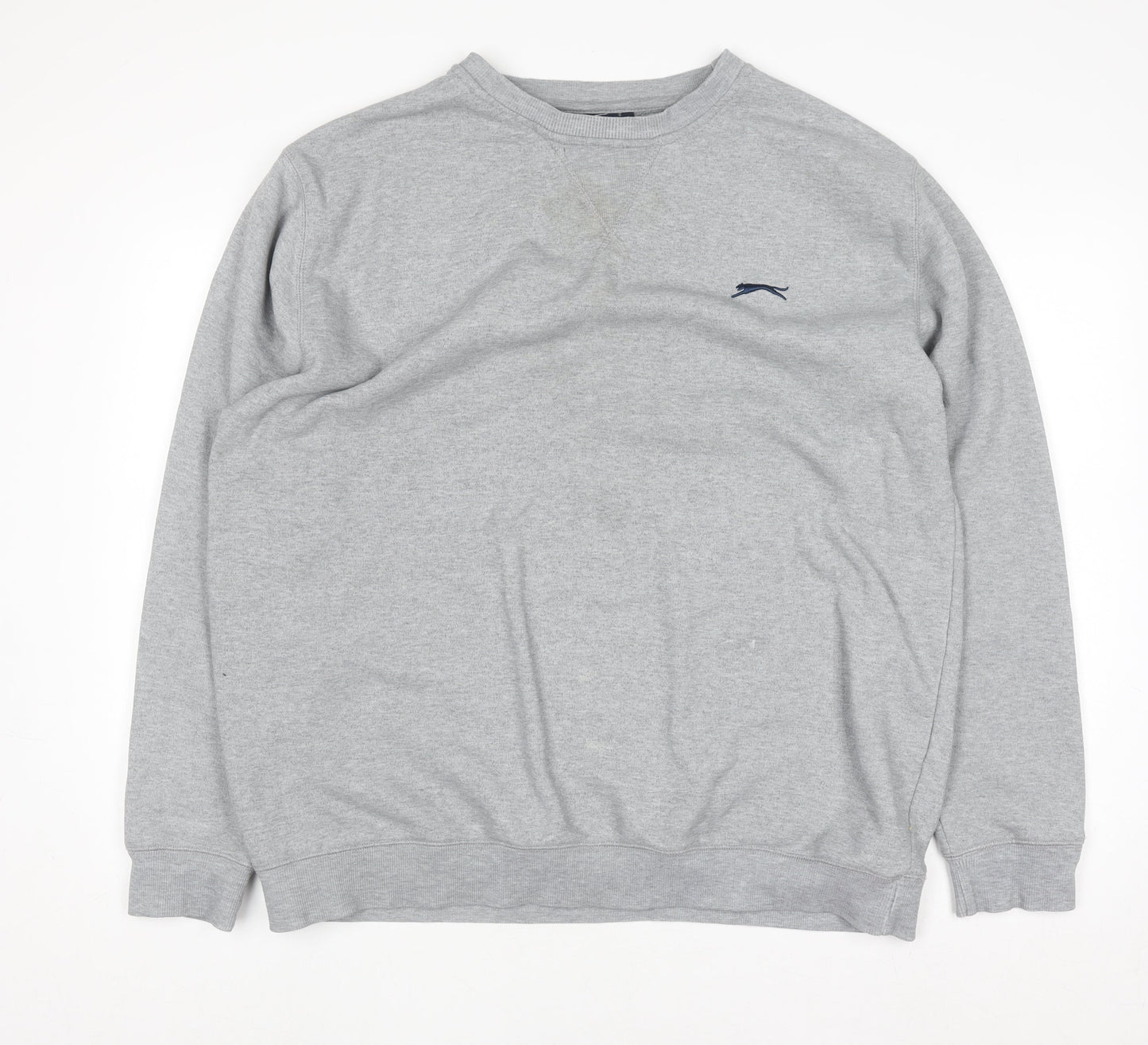 Slazenger Men's Grey XL Pullover Crew Neck Fleece Sweatshirt