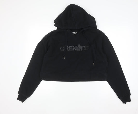 Grenade Women Black Small Pullover Hoodie Tactical Training Print